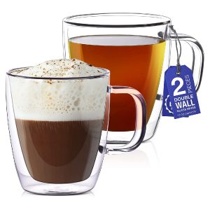 Eparé Double Wall Glass Coffee Cup