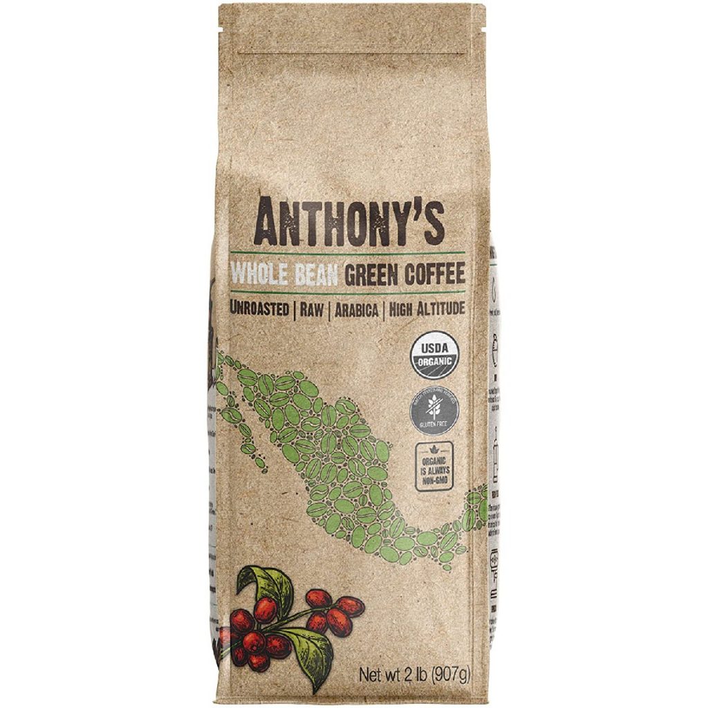Anthony's Organic Unroasted Whole Green Coffee Beans