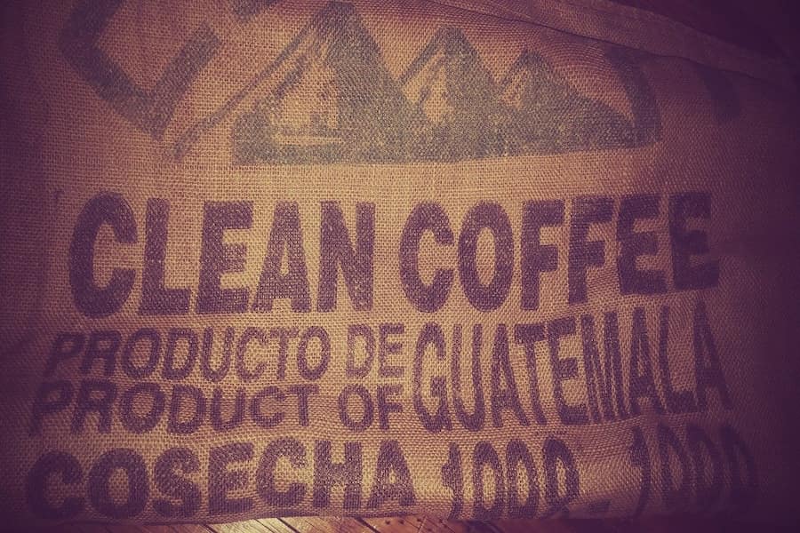 A sack of the best Guatemalan coffee