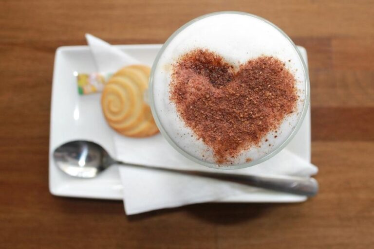 An image of a dry foam cappuccino