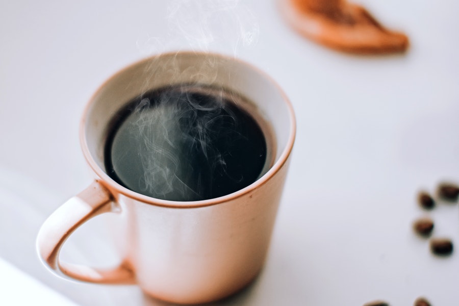 Coffee in a ceraminc cup