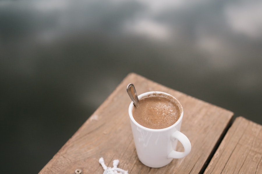 Coffee on a wooden table