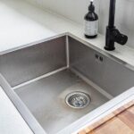 An image of a stainless steel sink