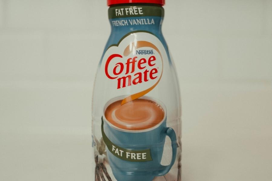 Close-up image of coffee creamer