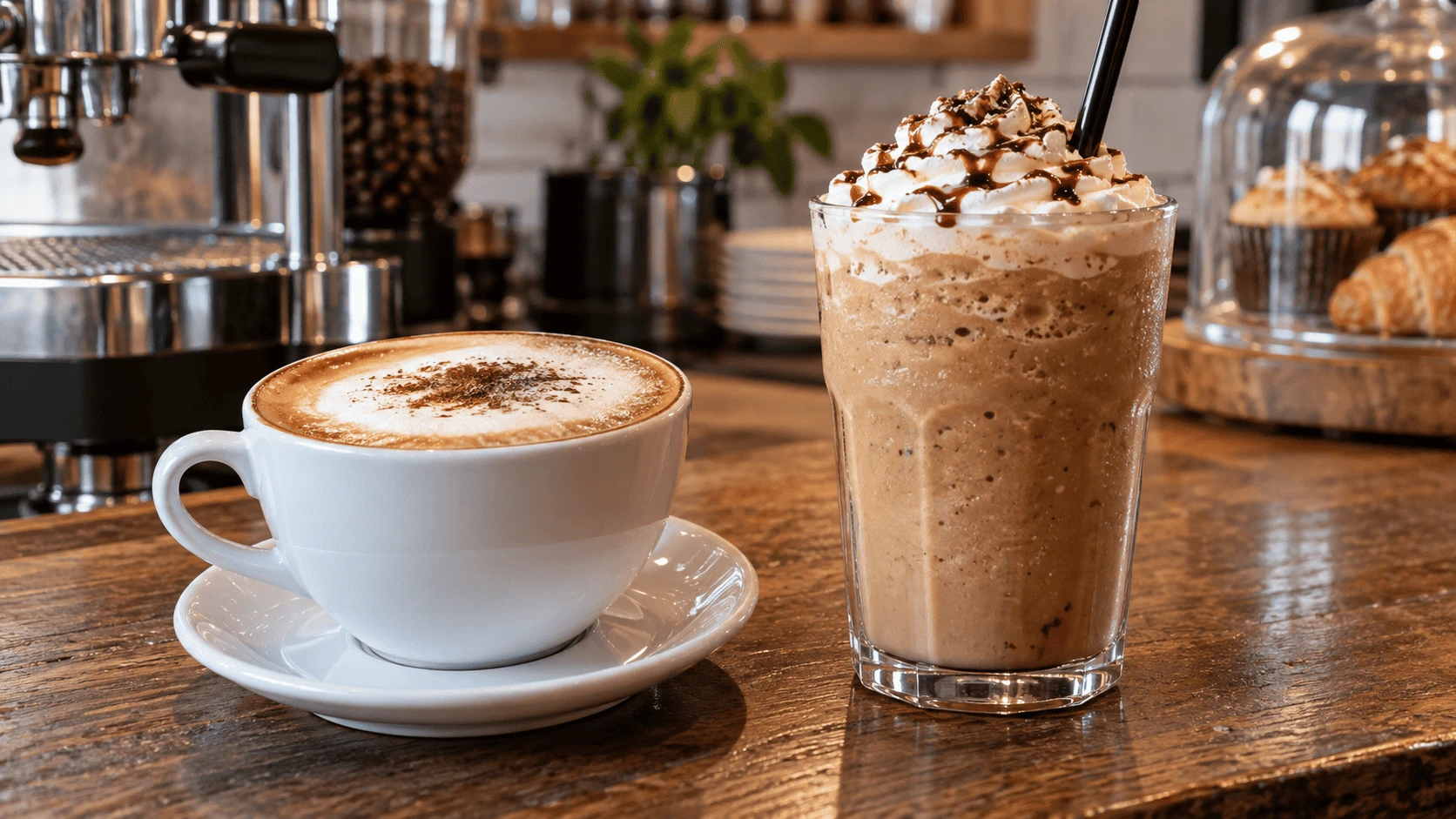 Cappuccino vs. Frappuccino: What Is the Difference? (Updated 2026) editorial image