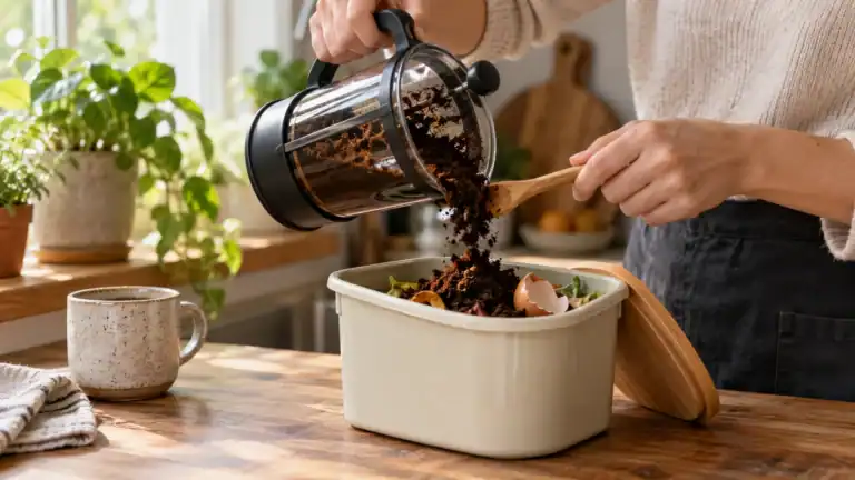How to Dispose of French Press Coffee Grounds (Updated 2026) editorial image