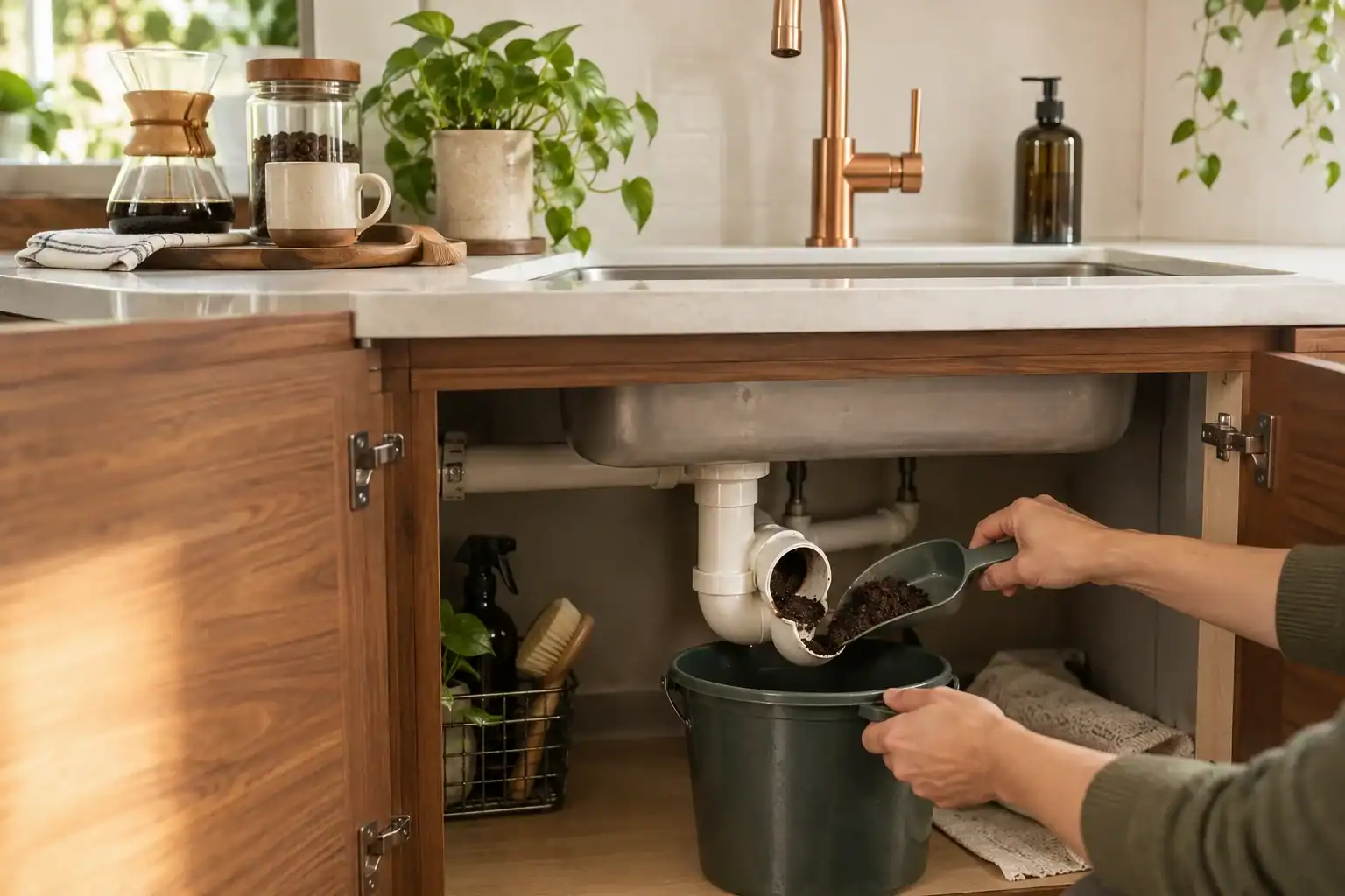 How to Unclog a Sink Clogged With Coffee Grounds (Updated 2026) editorial image
